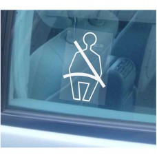 1 x Seatbelt Safety Window Stickers-Wear Your Seat Belt Warning-Car,Van,Truck,Coach,Lorry,Taxi,Hackney Mini Cab Sign